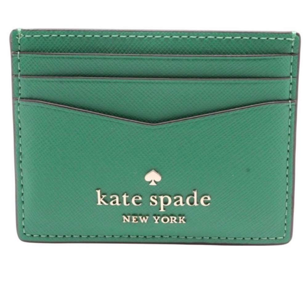 Kate Spade Staci Small Slim Card Holder - Green